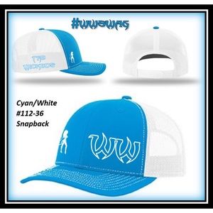 Hat - Trucker Snapback #112 - Cyan/White